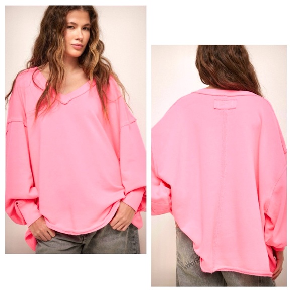 FP Movement by Free People Tops - FP Movement by Free People Neon Pink Hoodie